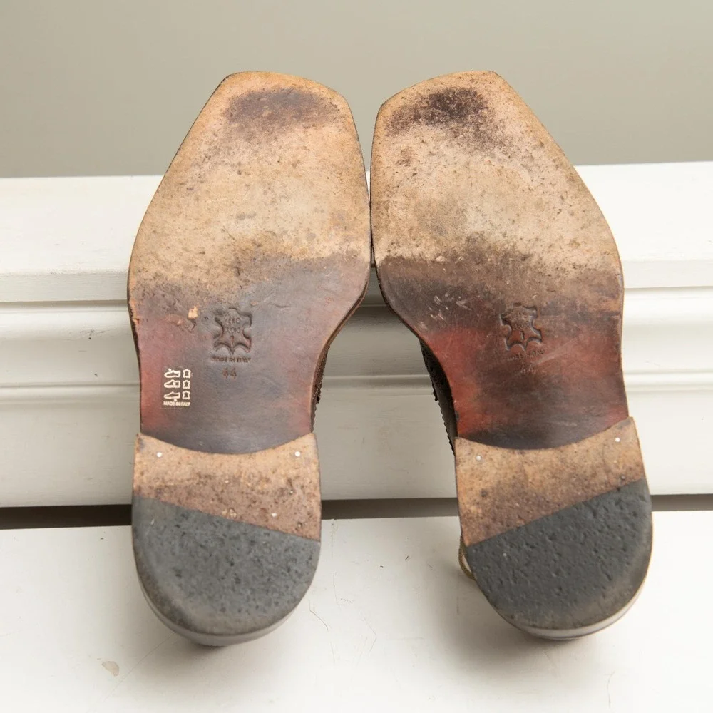 Romano Brogue Wingtip Brown Leather‎ Dress Shoes Sz 11 Italian Timeless Heritage